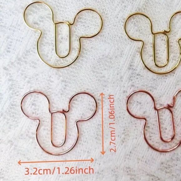 Stainless Steel Mouse Paper Clips (25 Pieces)- Assorted Colors NWOT - Picture 4 of 4